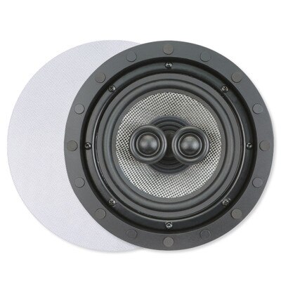 Presence Elite 6.5 In. Single-Point Stereo In-Ceiling/Wall Frameless Speaker, 2-Way (Single)