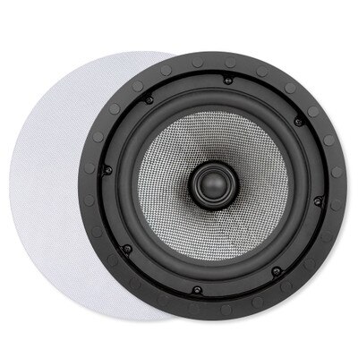 Presence Elite 8 In. In-Ceiling/Wall Frameless Speaker, 2-Way (Pair)