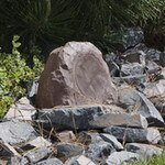 OEM Systems 6 In. Sound Terrain Outdoor Rock Speaker, Brown