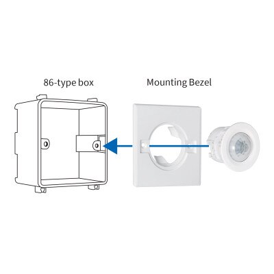 Optex Indoor Recessed Mount PIR Detector, 360 Degree