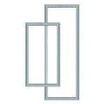 On-Q/Legrand Custom Door, Brushed Aluminum Frame