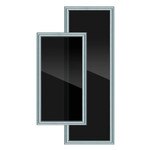 On-Q/Legrand Custom Door, Brushed Aluminum Frame
