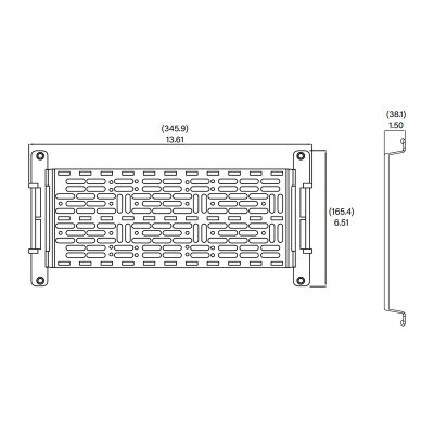 OnQ/Legrand 5 In. Mounting Plate with 1.5 In. of Elevation
