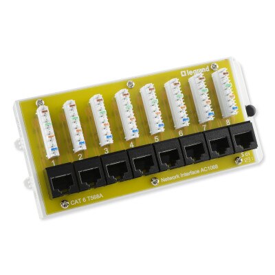 On-Q/Legrand 8 Port Cat6 Network Interface Module