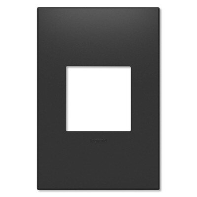 On-Q/Legrand Adorne Wallplate, 1-Gang, Graphite