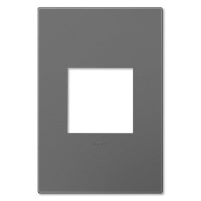 On-Q/Legrand Adorne Wallplate, 1-Gang, Magnesium