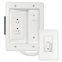 On-Q/Legrand In-Wall TV Power and Cable Management Kit, Pre-Wired