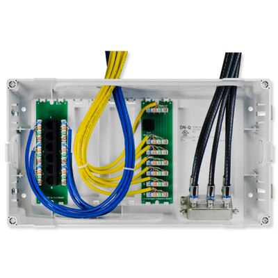 On-Q/Legrand 8 In. MDU Enclosure Kit with Cat5e Data Kit