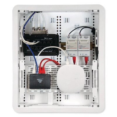 On-Q/Legrand Dual-Purpose In-Wall Enclosure with 5-in Mounting Plate, 17 In.