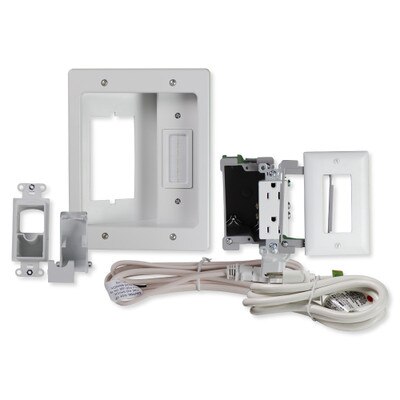 On-Q/Legrand Flat Screen TV Pro Power and Cable Management Kit with HDMI
