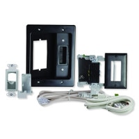 On-Q/Legrand Flat Screen TV Pro Power and Cable Management Kit, Black