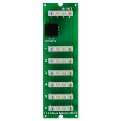 On-Q/Legrand 1x6 Telephone Board with RJ31X