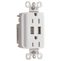 TradeMaster 2-Port USB Charger & Tamper-Resistant Duplex Receptacle