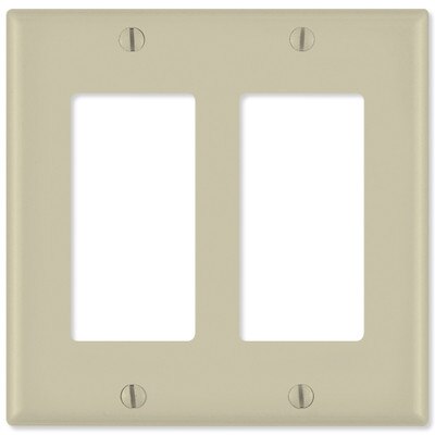 On-Q/Legrand Decorator Wallplate, 2-Gang
