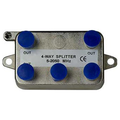 On-Q/Legrand 4-Way Vertical Coax Splitter, 2 GHz