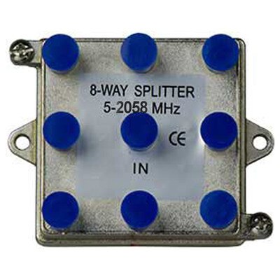 On-Q/Legrand 8-Way Vertical Coax Splitter, 2 GHz