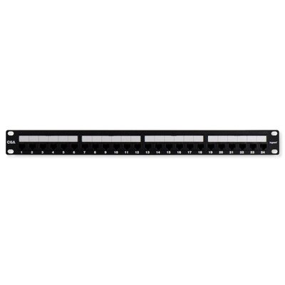 On-Q/Legrand 24-Port Cat6A Rack-Mount Patch Panel