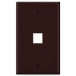 On-Q/Legrand Keystone Wallplate, 1-Gang, 1-Port