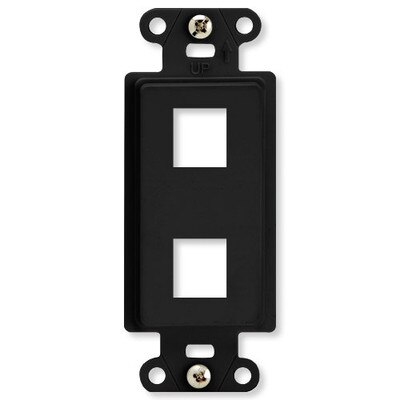 On-Q/Legrand Keystone Decorator Strap, 2-Port