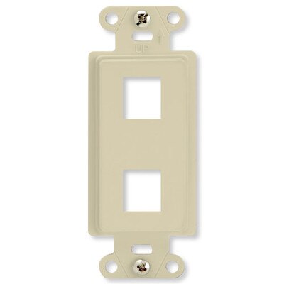 On-Q/Legrand Keystone Decorator Strap, 2-Port
