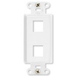 On-Q/Legrand Keystone Decorator Strap, 2-Port