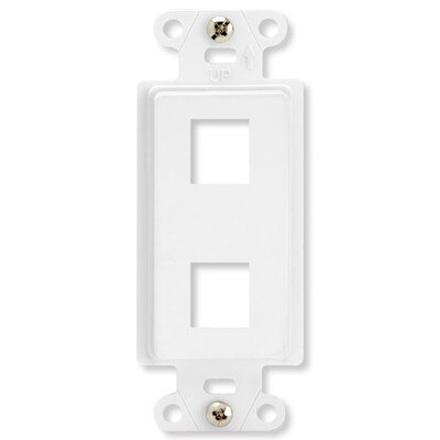 On-Q/Legrand Keystone Decorator Strap, 2-Port