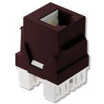 On-Q/Legrand Cat3 Keystone Snap-In Connector, Brown