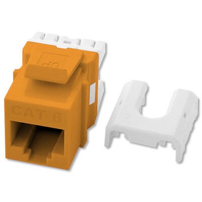 On-Q/Legrand Quick Connect Cat6 RJ45 Keystone Snap-In Connector