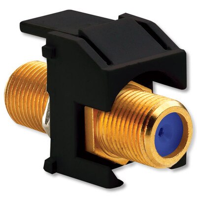On-Q/Legrand Recessed Self-Terminating F Keystone Snap-In Connector