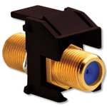 On-Q/Legrand Recessed Self-Terminating F Keystone Snap-In Connector