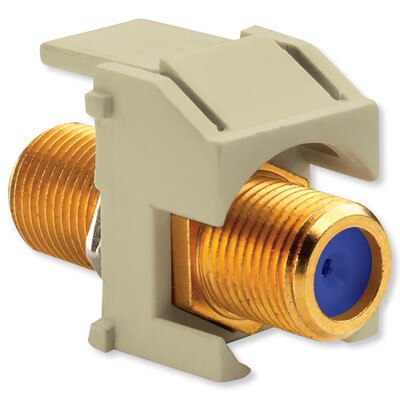 On-Q/Legrand Recessed Self-Terminating F Keystone Snap-In Connector