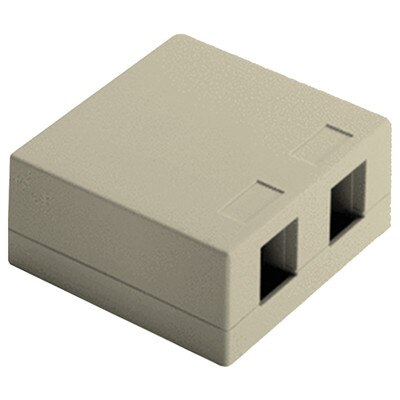 On-Q/Legrand Keystone Surface-Mount Box, 2-Port