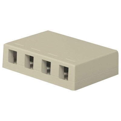 On-Q/Legrand Keystone Surface-Mount Box, 4-Port