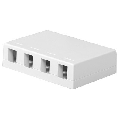 On-Q/Legrand Keystone Surface-Mount Box, 4-Port