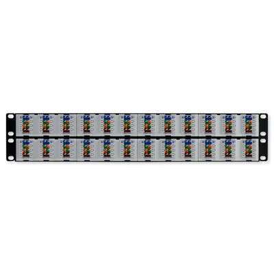 On-Q/Legrand 48-Port Cat6A Rack-Mount Patch Panel