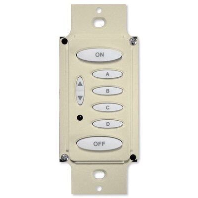 PCS PulseWorx UPB Wall Controller, 6 Button, Almond
