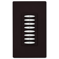 PCS PulseWorx UPB Wall Controller, 8 Button, Brown