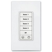 PCS PulseWorx UPB Wall Controller with Load Dimmer, 7 Button, White