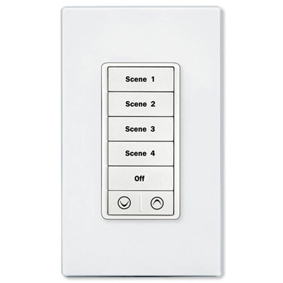 PCS PulseWorx UPB Wall Controller with Load Dimmer, 7 Button, White