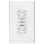 PCS PulseWorx UPB Dimmer Wall Switch, 8 Button, Brown