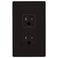 PCS SimpleWorx Split Duplex Wall Receptacle, Brown (Open Box)
