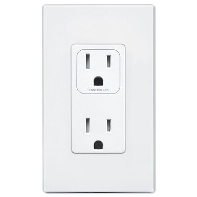 PCS SimpleWorx Split Duplex Wall Receptacle, White