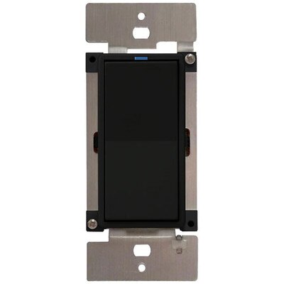 PCS PulseWorx UPB Auxiliary/Remote Dimmer Wall Switch, Black