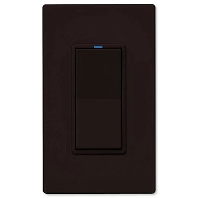 PCS PulseWorx UPB Auxiliary/Remote Dimmer Wall Switch, Brown