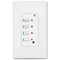 PCS SimpleWorx Wall Keypad Transmitter, 4 Button, White