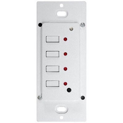 PCS SimpleWorx Wall Keypad Transmitter, 4 Button, White