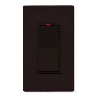 PCS SimpleWorx Wall Switch Transceiver Relay, 15A, Brown