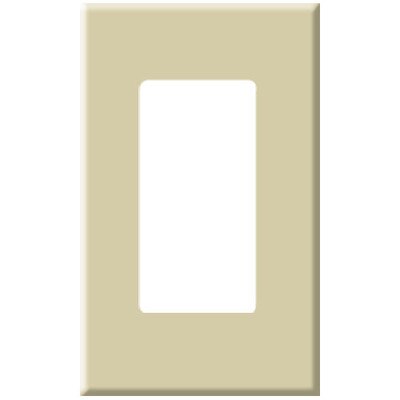 PCS Screwless Decorator Wallplate, 1-Gang, Ivory