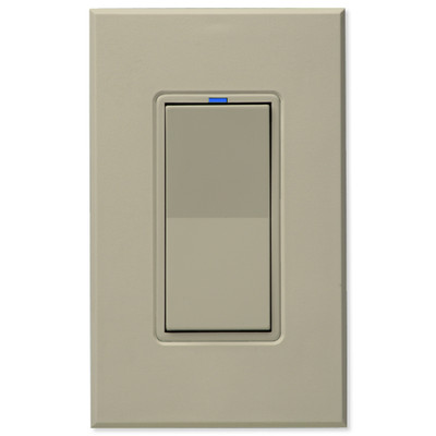 PCS PulseWorx UPB Wall Switch-Relay/Dimmer, Almond