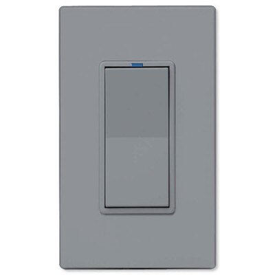 PCS PulseWorx UPB LED/CFL Dimmer Wall Switch, 1,000W, Gray